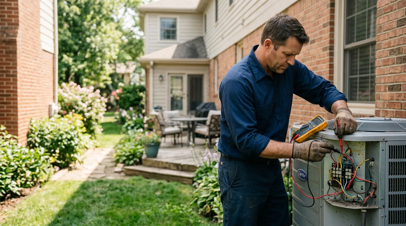 HVAC technician working near Bunker Hill, WV